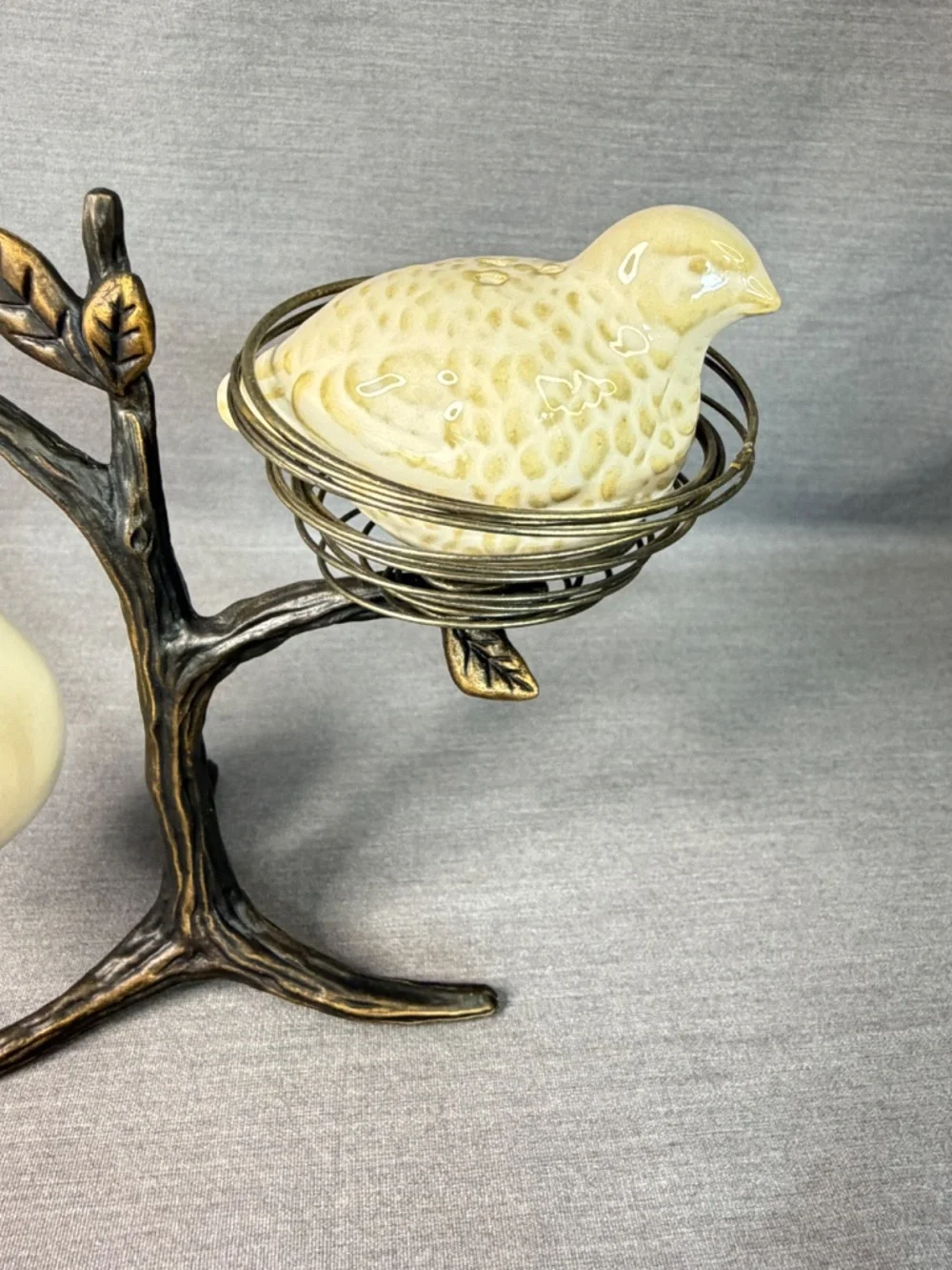 Pottery Barn Partridge in a Pear Tree Salt Pepper Shakers Set Bird Nest